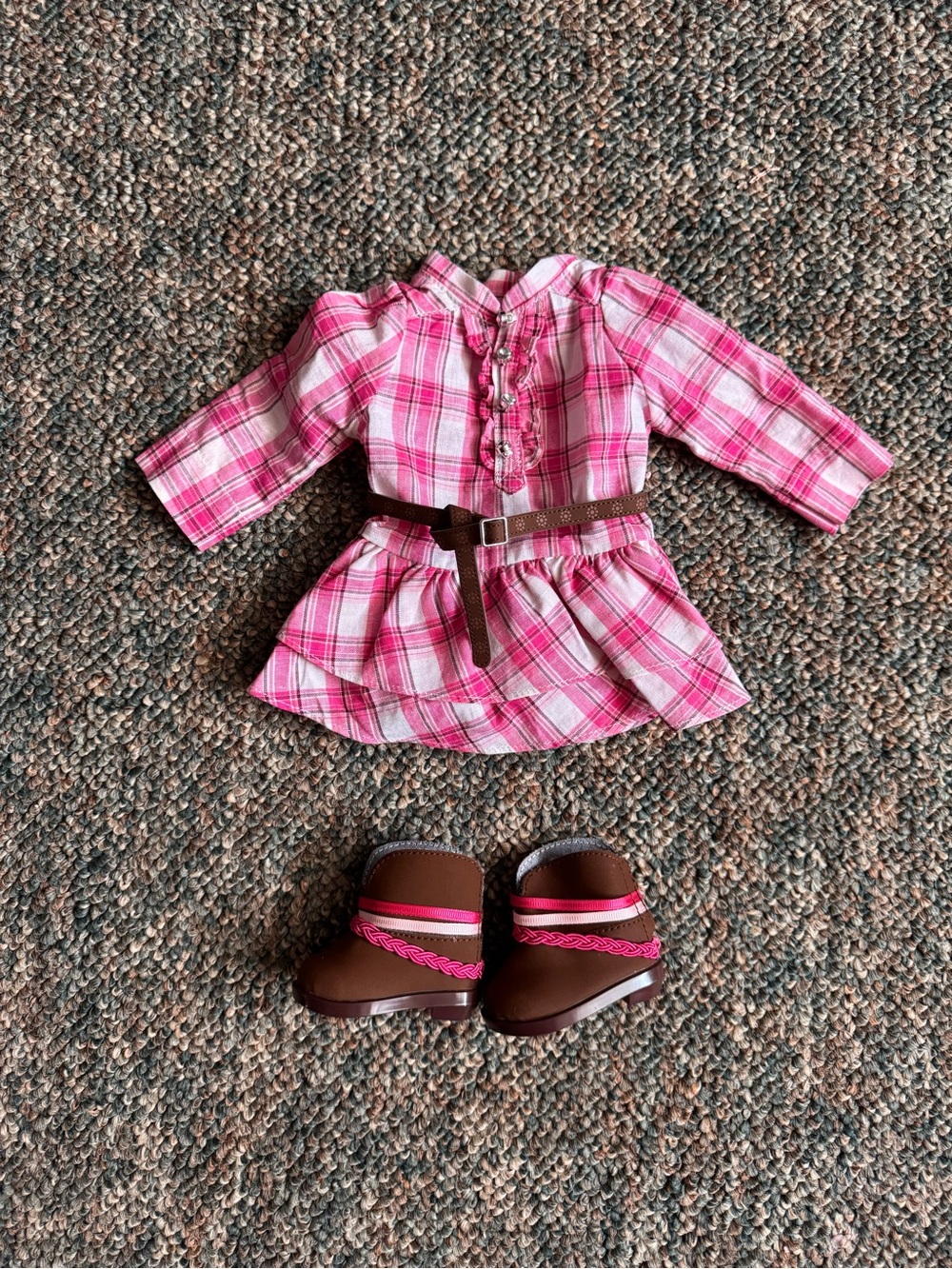 American Girl Western Plaid Outfit COMPLETE 2014 Retired